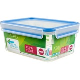 Emsa 508544 recipiente per cibo Rettangolare Scatola 2,3 L Trasparente 6 pz, Casella trasparente/Blu, Scatola, Rettangolare, 2,3 L, Trasparente, Polipropilene (PP), Elastomero Termoplastico (TPE), Germania