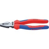 KNIPEX 02 02 200 Pinze da elettricista pinza, Pinze universali blu, Pinze da elettricista, Acciaio, Plastica, Blu/Rosso, 20 cm, 342 g