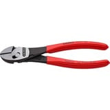 KNIPEX TwinForce Pinze da taglio diagonale, Pinze di taglio rosso, Pinze da taglio diagonale, Acciaio al cromo vanadio, Plastica, Rosso, 18 cm, 255 g