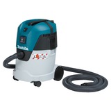 Makita VC2512L estrattore di polvere Nero, Blu, Metallico 25 L 1000 W, Aspira bagnato / asciutto Secco e bagnato, Nero, Blu, Metallico, 25 L, 60 l/s, 21 kPa, 5 m