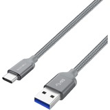 Nevox 1480 cavo USB 2 m USB 3.2 Gen 2 (3.1 Gen 2) USB A USB C Grigio grigio, 2 m, USB A, USB C, USB 3.2 Gen 2 (3.1 Gen 2), Maschio/Maschio, Grigio