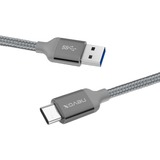 Nevox 1480 cavo USB 2 m USB 3.2 Gen 2 (3.1 Gen 2) USB A USB C Grigio grigio, 2 m, USB A, USB C, USB 3.2 Gen 2 (3.1 Gen 2), Maschio/Maschio, Grigio