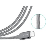 Nevox 1480 cavo USB 2 m USB 3.2 Gen 2 (3.1 Gen 2) USB A USB C Grigio grigio, 2 m, USB A, USB C, USB 3.2 Gen 2 (3.1 Gen 2), Maschio/Maschio, Grigio