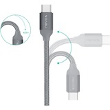 Nevox 1480 cavo USB 2 m USB 3.2 Gen 2 (3.1 Gen 2) USB A USB C Grigio grigio, 2 m, USB A, USB C, USB 3.2 Gen 2 (3.1 Gen 2), Maschio/Maschio, Grigio