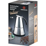 Rommelsbacher EKO 366/E Manuale Boccale per moca elettrico, Macchina per espresso accaio, Boccale per moca elettrico, 365 W, Acciaio inossidabile