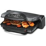 Rommelsbacher KG 1800 Griglia di contatto, Come contattare con grill antracite/Nero, Antracite, Metallico, Rettangolare, Barra di scorrimento, 330 x 220 mm, 2 Fornello(i), Coperchio incernieriato