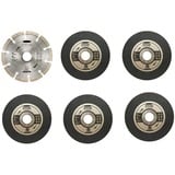 Ryobi Set di dischi da taglio RAK6AGD1, per smerigliatrice angolare da 125 mm, Lama 