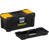 Stanley Cassetta 16" 40.6X20.5X19.5cm, Cassetta portautensili Nero/Giallo, Cassetta degli attrezzi, Metallo, Plastica, Nero, Giallo, 406 mm, 205 mm, 195 mm
