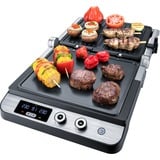 Steba FG 120 Griglie di contatto, Come contattare con grill argento, Nero, Acciaio inossidabile, Acciaio inossidabile, Da tavolo, 27 x 24 mm, LED, 370 mm