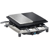 Steba RC 4 Plus Deluxe Chrome Nero, Raclette accaio/Nero, 370 mm, 390 mm, 140 mm, 8 kg