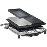 Steba RC 4 Plus Deluxe Chrome Nero, Raclette accaio/Nero, 370 mm, 390 mm, 140 mm, 8 kg