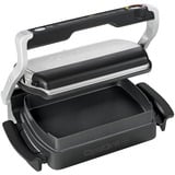 Tefal GC7148 Griglia di contatto, Come contattare con grill Nero, Nero, Acciaio inox, Rettangolare, Griglia, 300 x 200 mm, Alluminio