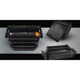 Tefal GC7148 Griglia di contatto, Come contattare con grill Nero, Nero, Acciaio inox, Rettangolare, Griglia, 300 x 200 mm, Alluminio