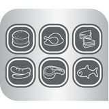 Tefal GC7148 Griglia di contatto, Come contattare con grill Nero, Nero, Acciaio inox, Rettangolare, Griglia, 300 x 200 mm, Alluminio