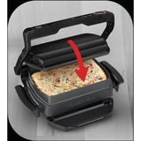 Tefal GC7148 Griglia di contatto, Come contattare con grill Nero, Nero, Acciaio inox, Rettangolare, Griglia, 300 x 200 mm, Alluminio