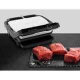 Tefal OptiGrill Elite GC750D30 Griglia di contatto, Come contattare con grill argento/Nero, Nero, Acciaio inox, Plastica, Rettangolare, Touch, 600 cm², 300 x 200 mm