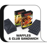 Tefal Snack Collection SW852D tostiera 700 W Nero, Acciaio inox, Creatore del panino argento/Nero, Nero, Acciaio inox, Pronto, 225 x 135 mm, 700 W, Tipo C, 203 mm
