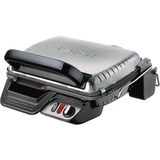 Tefal Ultra Compact 600 Comfort GC3060 Griglia di contatto, Come contattare con grill accaio/Nero, Nero, Acciaio inox, Rettangolare, Alluminio, 2000 W, 210 mm, 383 mm