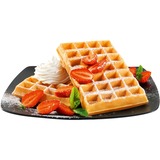 Tefal WM756D piastra per waffle 2 waffle 1200 W Nero, Acciaio inox, Cialde Nero/Argento, 2 waffle, Rettangolare, Nero, Acciaio inox, Acciaio inox, 1200 W, 10 cm
