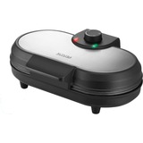 Unold 48165 crepiera 2 crepe 1000 W Nero, Acciaio inox, Pancakemaker acciaio inox satinato/Nero, 2 crepe, Nero, Acciaio inox, 13,5 cm, Alluminio, Manopola, 0,75 m
