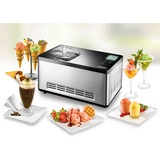 Unold 48845 macchina per gelato Gelatiera compressore 2 L 180 W Nero, Acciaio inox accaio/Nero, Gelatiera compressore, 2 L, 1 ciotole, Nero, Acciaio inox, 60 min, LCD