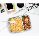 Unold 58850 scaldavivande elettrico 35 W 1,5 L Grigio, Bianco Adulto, Scatola per il pranzo bianco/grigio scuro, 1,5 L, Grigio, Bianco, Adulto, Rettangolare, Plastica, Acciaio inox, Acciaio inox