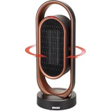 Unold 86535 stufetta elettrica Interno Nero, Marrone 1800 W Riscaldatore ambiente elettrico con ventilatore, Termoventilatore Nero/rame, Riscaldatore ambiente elettrico con ventilatore, Ceramica, -45 - 45°, 80°, 8 h, 1,5 m