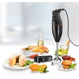 Unold M 100 D Frullatore ad immersione 120 W Nero, Frullatore a immersione Nero/Rosso, Frullatore ad immersione, 1,65 m, 120 W, Nero