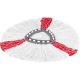 Vileda Turbo Refill 2in1 Fiocco, Tergipavimento bianco/Rosso, Testa del mocio, Rosso, Bianco, Microfibra, Poliammide, 1 pz, 160 g, 300 mm