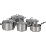 WMF 07.2105.6380 set di pentole accaio, Acciaio inox, Acciaio inox, Acciaio inox, Acciaio inox, Vetro, 250 °C