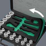 Wera 05003645001 chiave a tubo Set di chiavi a bussola 37 pezzo(i), Set di strumenti Nero/Verde, Set di chiavi a bussola, 37 pezzo(i), Nero, Verde, CE, Manico della chiave a cricchetto