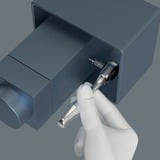 Wera 8001 A Zyklop Mini 1 Bit Adattatore per bussola 1 pezzo(i), Pistola Adattatore per bussola, 1 pezzo(i), Cromo, Forma a L, Acciaio al cromo-molibdeno, 1 pezzo(i)