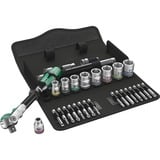 Wera 8100 SB 6 Set di chiavi a bussola, Set di strumenti Set di chiavi a bussola, Nero, Cromo, Verde, CE, Manico della chiave a cricchetto, 1 pezzo(i), 3/8"