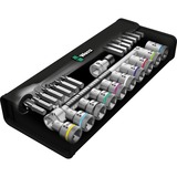 Wera 8100 SC 7 Set di chiavi a bussola, Set di strumenti Set di chiavi a bussola, Nero, Cromo, CE, Manico della chiave a cricchetto, 1 pezzo(i), 1/2"