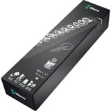 Wera Belt A 1 Set di bussole, chiave combinata   Nero, Set di bussole, 1/4", Metrico, 9 testina/e, 4,4.5,5,5.5,6,7,8,10,13 mm, 1/4"