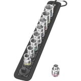 Wera Belt B 4 Set di bussole, chiave combinata   Nero/Argento, Set di bussole, 3/8", Metrico, 9 testina/e, 8,10,12,13,15,16,17,18,19 mm
