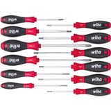 Wiha Set di cacciaviti SoftFinish, 12 pezzi, Cacciavite Nero/Rosso