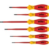 Wiha Set di cacciaviti SoftFinish electric slimFix, 6 pezzi, Cacciavite rosso/Giallo