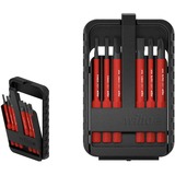 Wiha Set di punte slimBit electric, a taglio e a croce, Set di bit rosso
