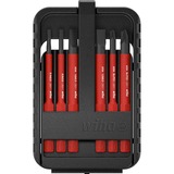 Wiha Set di punte slimBit electric, a taglio e a croce, Set di bit rosso