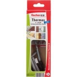 fischer 045681 giravite e bullone 2 pezzo(i) M6 Vite, Tassello Nero/grigio, Vite, Legno, M6, Filettatura parziale, Acciaio inossidabile, Lucida