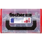 fischer FIXtainer 210 pz Kit di viti, Tassello grigio chiaro, Kit di viti, Utilità generale, Nero, Grigio, Rosso, Argento, Trasparente, 210 pz