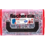 fischer FIXtainer 306 150 pezzo(i) Kit di viti e tasselli a muro, Tassello grigio chiaro/Rosso, Kit di viti e tasselli a muro, Cemento, Grigio, 150 pezzo(i), Scatola