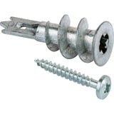 fischer GKM 27 100 pezzo(i) 3,1 cm, Tassello argento, Blocco di gesso, Metallo, Argento, PZ2, 3,1 cm, 3,5 cm