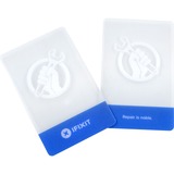 iFixit EU145101 strumento di riparazione di dispositivi elettronici 2 strumenti, Raschietto trasparente/Blu, Strumento di apertura, Scheda plastica, Plastica, Blu, Trasparente, Bianco, 2 strumenti