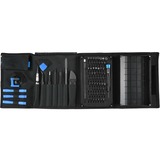 iFixit EU145307-4 strumento di riparazione di dispositivi elettronici, Set di strumenti Nero/Blu, Kit di strumenti, Universale, Plettro per apertura, Cacciavite, Spudger, Ventosa, Pinza, Nero, Blu, Acciaio inossidabile, Piatto, Torx di sicurezza, Chiave inglese, Torcia, 3 pinzette