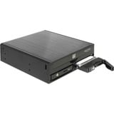 DeLOCK 47230 box per lettore ottico 13,3 cm (5.25") SATA III Nero, Telaio di montaggio Nero, 13,3 cm (5.25"), SATA III, Nero, Alluminio, 146,2 mm, 149,7 mm