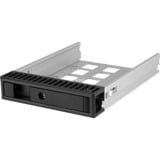 ICY BOX Carrier IB-129SSK-B Custodia per Disco Rigido (HDD) Alluminio, Nero 2.5/3.5", Inquadramento Nero, Custodia per Disco Rigido (HDD), 2.5/3.5", SAS, SATA, 6 Gbit/s, Hot-swap, Alluminio, Nero