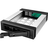 ICY BOX IB-129SSK-B 13,3 cm (5.25") Pannello incassato Nero, Inquadramento Nero, 13,3 cm (5.25"), Pannello incassato, Nero, 2.5/3.5", SATA, SATA II, SATA III, Serial Attached SCSI (SAS), Alluminio