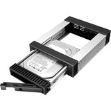 ICY BOX IB-129SSK-B 13,3 cm (5.25") Pannello incassato Nero, Inquadramento Nero, 13,3 cm (5.25"), Pannello incassato, Nero, 2.5/3.5", SATA, SATA II, SATA III, Serial Attached SCSI (SAS), Alluminio